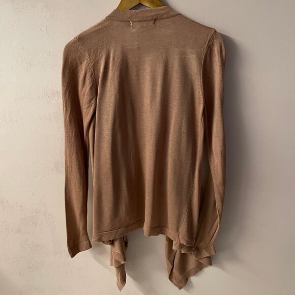 Forever 21 NWT Rose Pink Acrylic Waterfall Open-Front Cardigan Size M - Picture 11 of 11